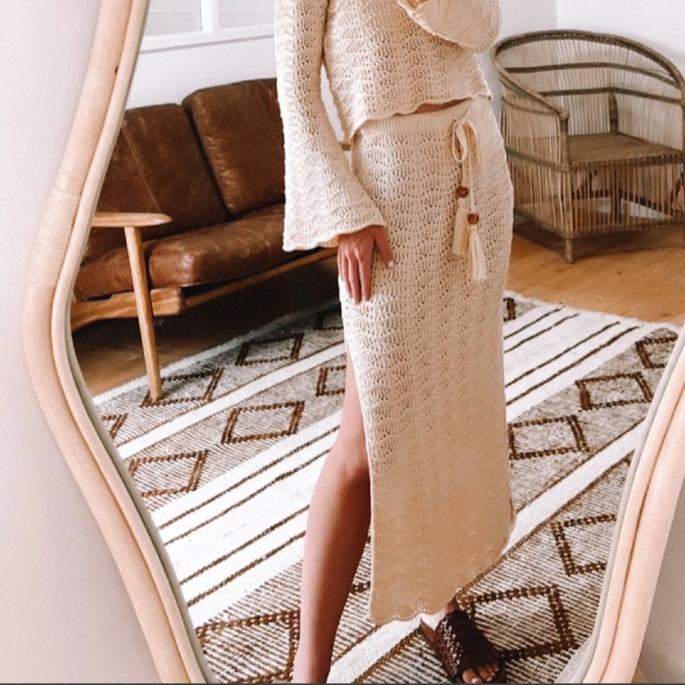 Spell knit skirt